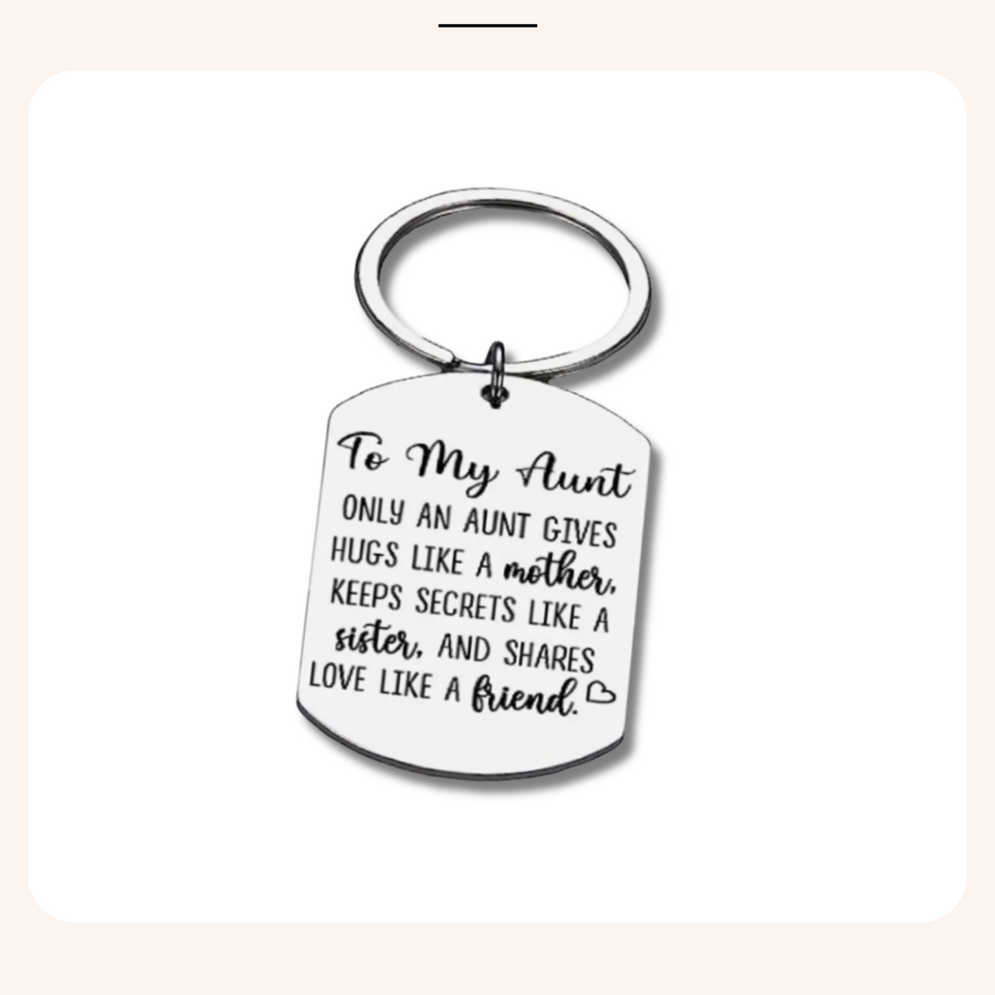 Aunt Keychain