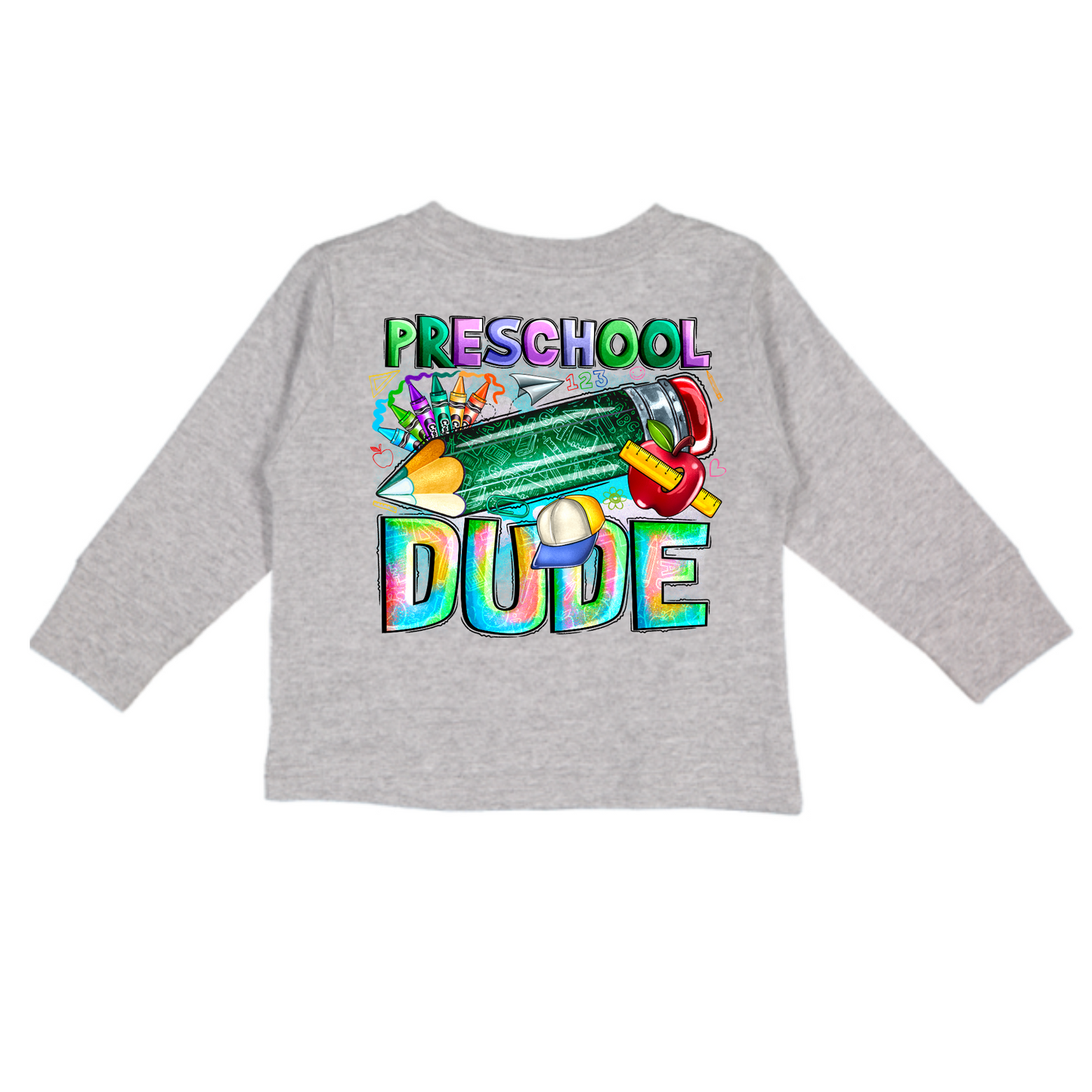 Preschool Dude Toddler Long-Sleeved Tee