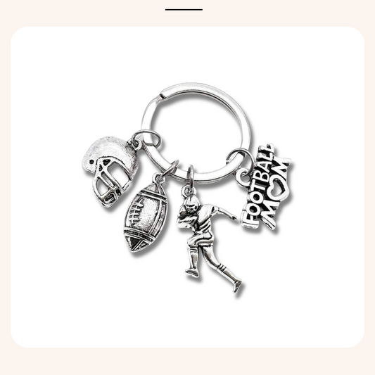 Football Mom Keychain