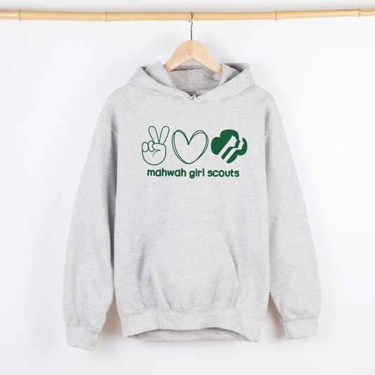 Mahwah Girl Scouts Gray Hooded Sweatshirt