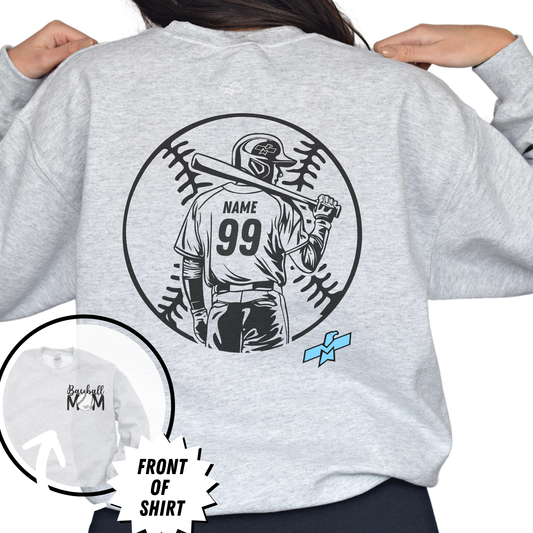 Mom Baseball Crewneck Sweatshirt