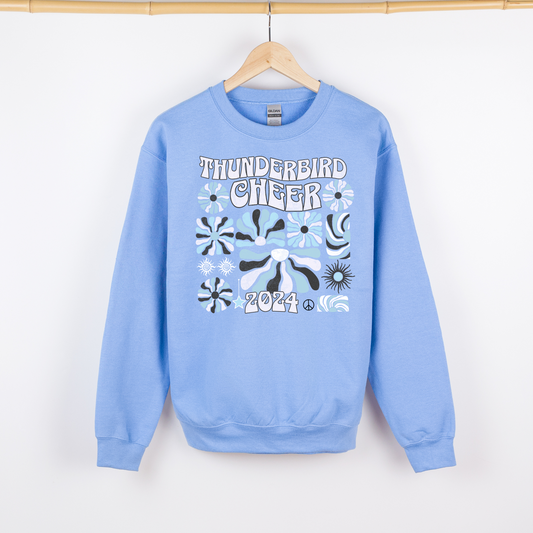 Retro Cheer Youth Crewneck Sweatshirt