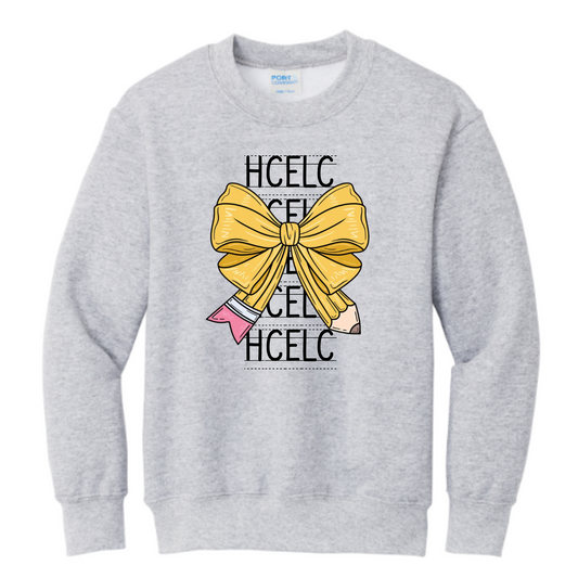 Pencil Bow Adult Crewneck