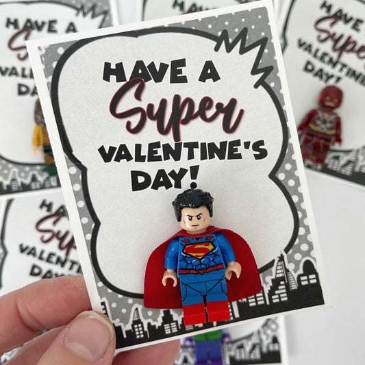 DC Superhero Figure Valentines