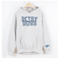 Betsy Ross Hooded Sweatshirt with Thunderbird on Arm