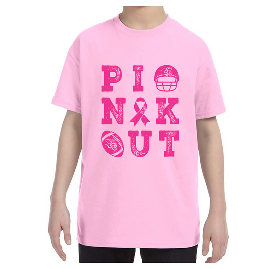 October Breast Cancer Awareness Pinkout Tee - Unisex Youth