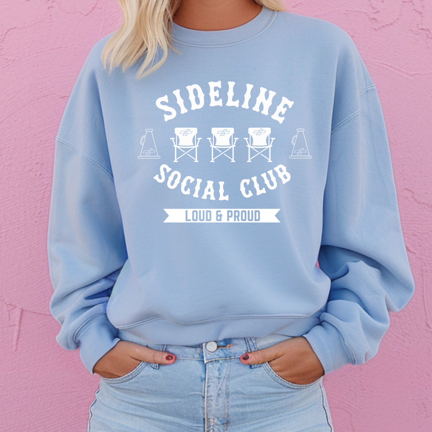 Sideline Club Cheerleading Crewneck Sweatshirt - Adults