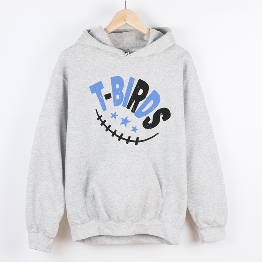 T-Birds Retro Print Hooded Sweatshirt