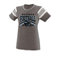 Football Two-Toned Short Sleeved Tee - Women's
