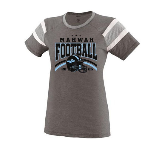 Football Two-Toned Short Sleeved Tee - Women's