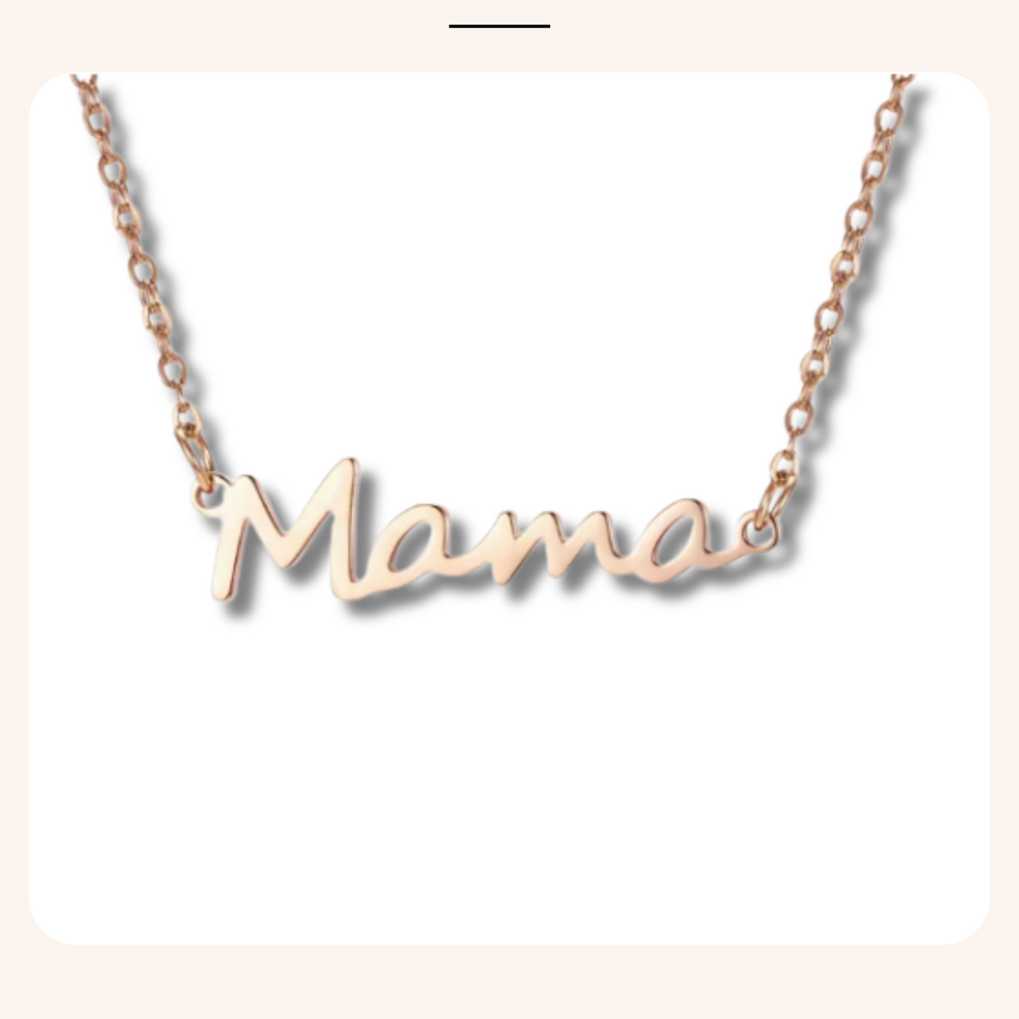 Mama Gold Plated Necklace