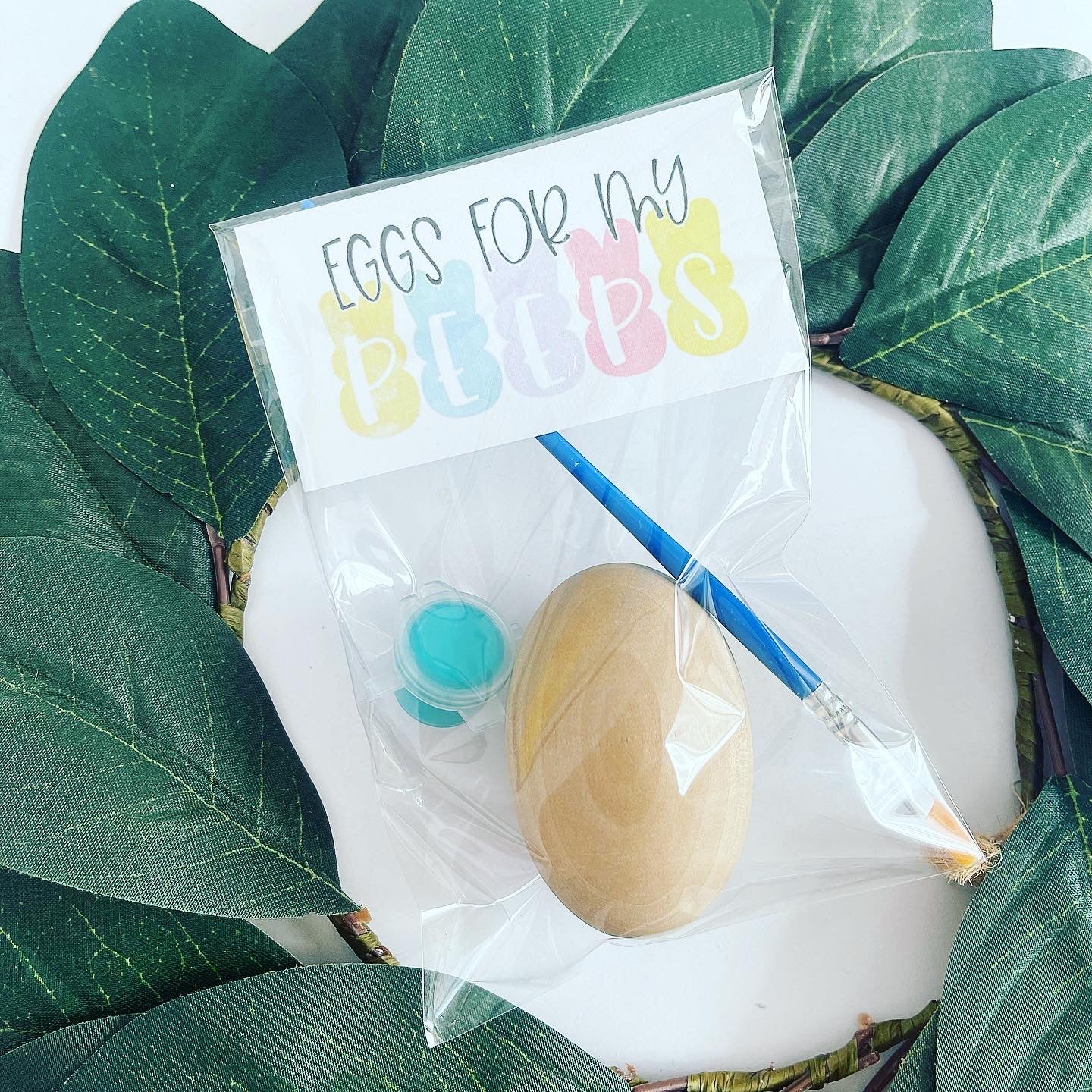 Wooden Easter Egg Classroom Favors I Set of 10