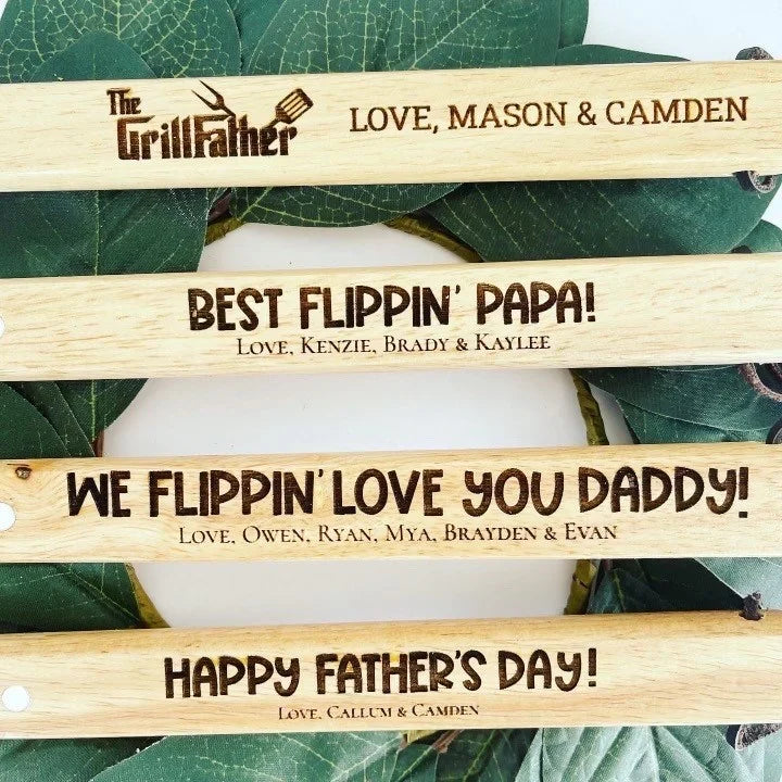 Personalized and Engraved BBQ Grill Spatulas